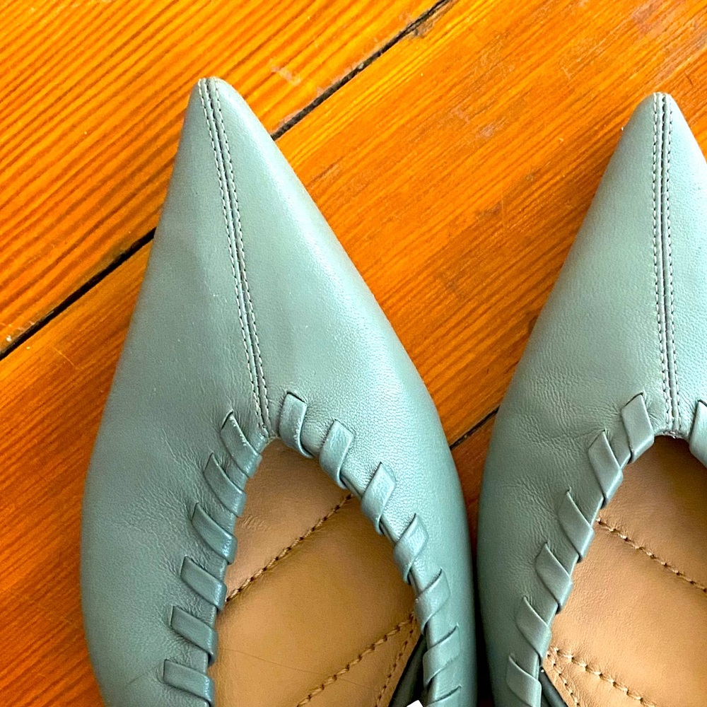 Sage Green Zara Flats
